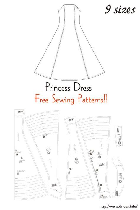 princess cut dress pattern free - Andria Bair