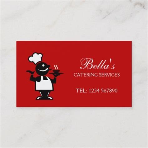 Catering Business Card Business Card Size, Business Cards, Catering Business, Event Food ...