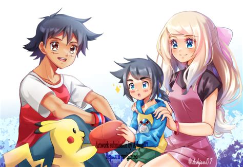 Safebooru - aged up ash ketchum ashujou black hair blonde hair blue ...