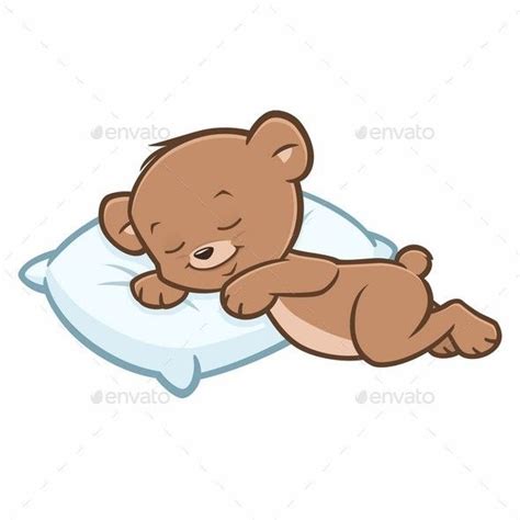 Cartoon Teddy Bear Sleeping | Bear cartoon, Teddy bear, Bear