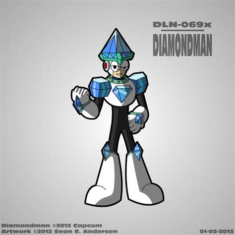 Mega Man 9 (Alternate Universe) - Diamond Man by TheRealSneakers on DeviantArt