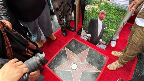 Tupac Shakur Hollywood star unveiling with his step brother Mopreme ...