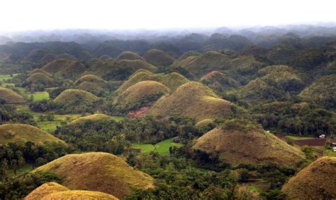 The Chocolate Hills in Bohol Philippines