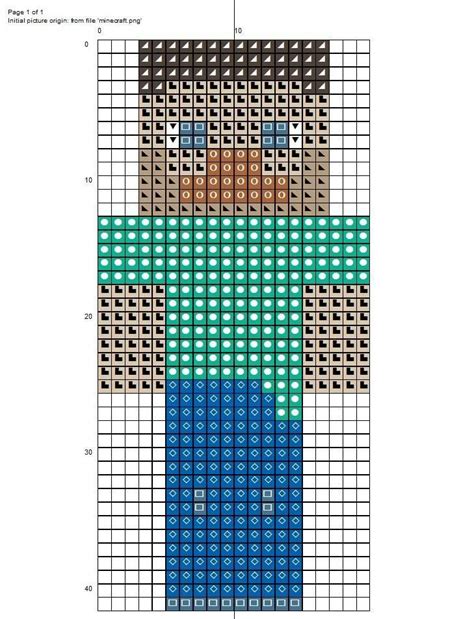 Free cross stitch pattern minecraft Steve www.etsy.com/au/shop/leilaandstitch | Cross stitch ...