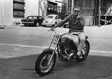 5x7 Steve Mcqueen Motorcycle PHOTO Flipping Bird Flip off Pic Middle Finger - Etsy | Steve ...