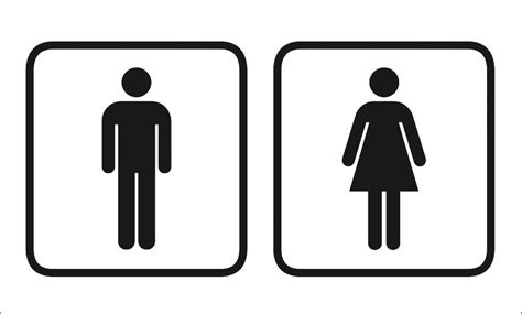 men women toilet sign - Clip Art Library