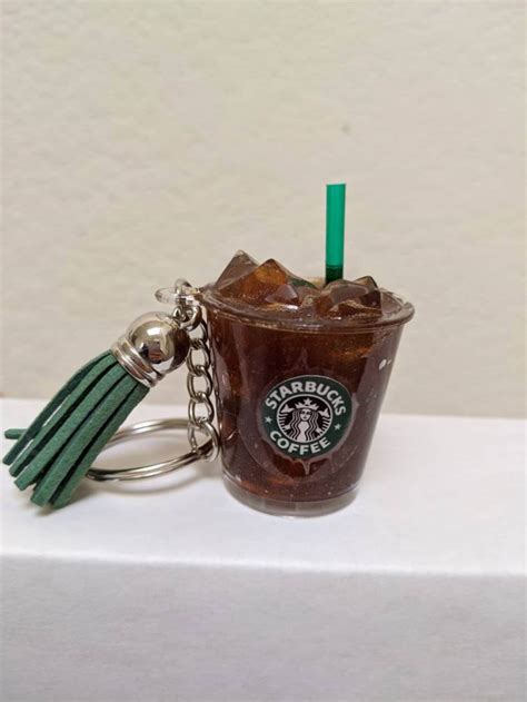 Starbucks Keychain Iced Coffee Tumbler Cup Keychain Gift | Etsy