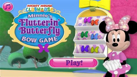 ♥ Minnie's Flutterin' Butterfly Bow ♥ Minnie Mouse Games - YouTube