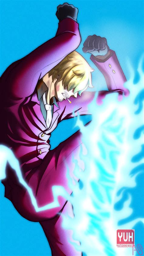 Sanji Blue Flame YUHnotonegoro - 插图 ART street