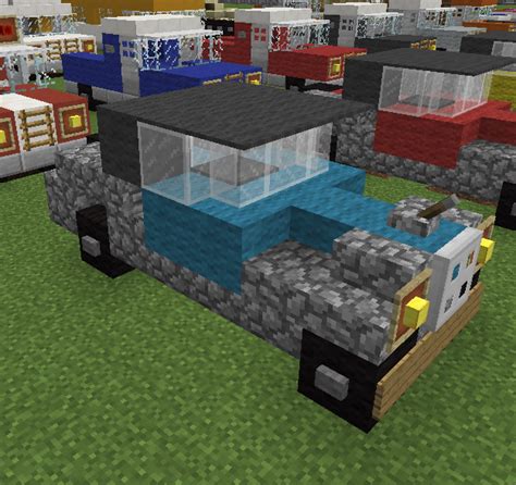 Vintage Car - Blueprints for MineCraft Houses, Castles, Towers, and more | GrabCraft