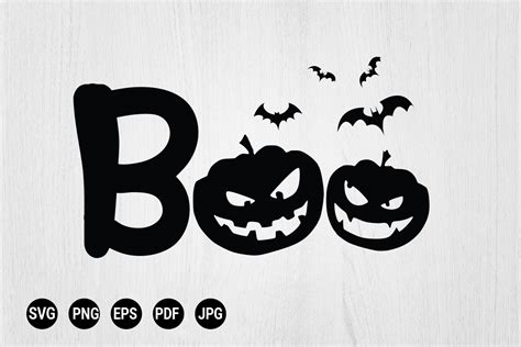 Boo Halloween Gráfico por 99SiamVector · Creative Fabrica