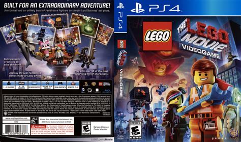 Lego Movie Videogame dvd cover (2014) USA PS4