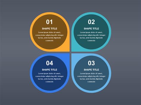 Four Section Circle PowerPoint Templates - PowerPoint Free