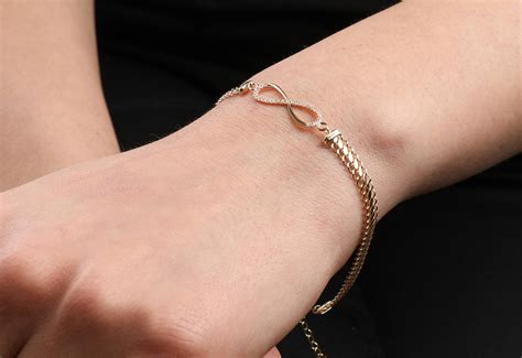 14K Gold Infinity Bracelet for Women Cubic Zirconia Bracelet - Etsy UK