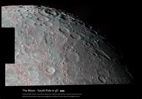 The Lunar south pole in 3D! - Major & Minor Planetary Imaging - Cloudy ...