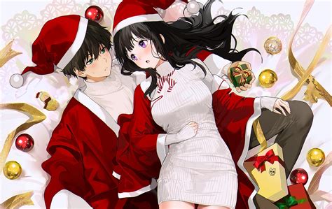 Christmas Anime Couple Wallpapers - Top Free Christmas Anime Couple ...