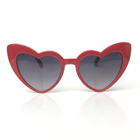 Red heart shaped sunglasses | Heart shaped glasses, Heart sunglasses, Funky glasses