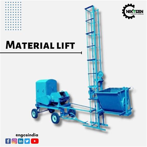 12mm With Trolley MATERIAL HOIST MACHINE CAPACITY 1 TON at Rs 275000 in ...