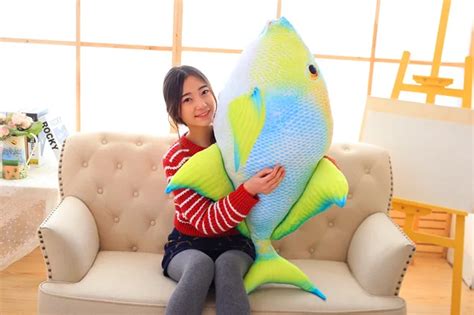 huge new green spotted fish toy big plush fish pillow doll gift about 120cm-in Stuffed & Plush ...