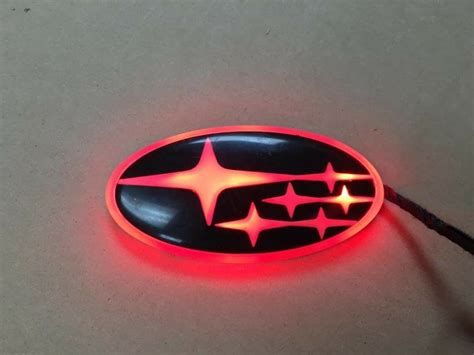 Subaru Emblem in Red and Black