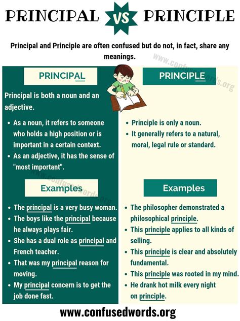 PRINCIPAL vs PRINCIPLE: How to Use Principle vs Principal in Sentences - Confused Words | Learn ...