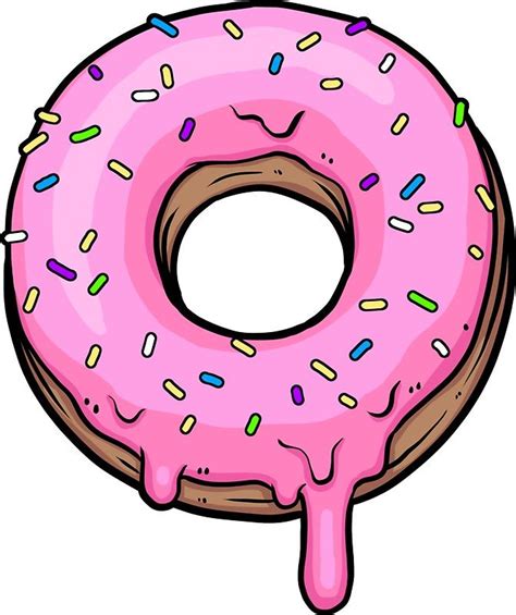 "Nuts for Donuts!" Stickers by dedfox | Redbubble | Donas dibujos ...