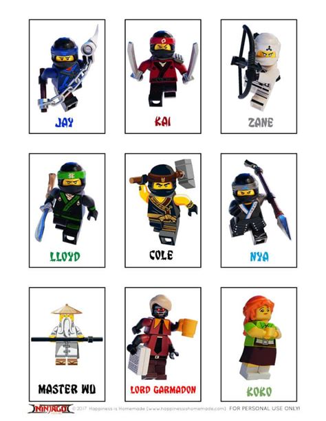 Lego Ninjago Characters Names