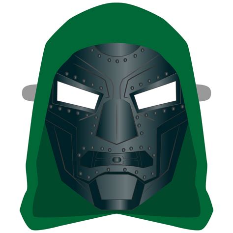 Dr. Doom Mask Template | Free Printable Papercraft Templates