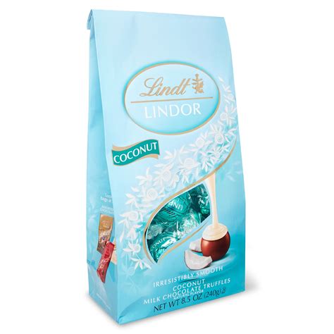 Lindt LINDOR Coconut Milk Chocolate Truffles, 8.5 oz - Walmart.com - Walmart.com