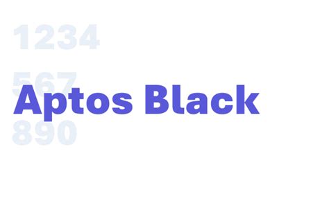 Aptos Black - Font Free Download