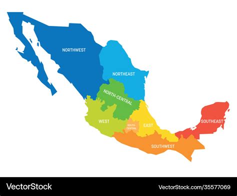 Mexican Regions Map