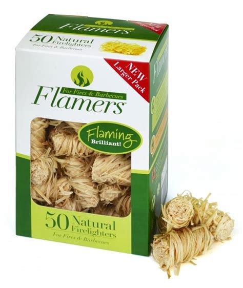 FLAMERS NATURAL FIRELIGHTERS (PACK OF 50) | J Todd & Son