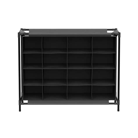 Lavish Home 16-Pair Cubby Shoe Storage Organizer Rack-HW0500087 - The Home Depot