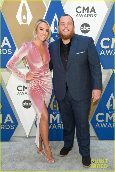 Luke Combs' Wife Nicole Hocking Joins Him at CMA Awards 2020 - See Red ...