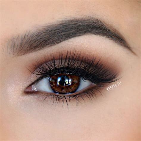 love this warm brown smokey eye ~ we this! moncheribridals.com | Kahverengi göz makyajı, Simli ...