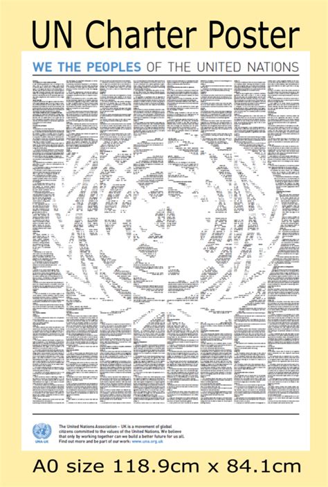 Free United Nations Charter Poster – United Nations Association ...