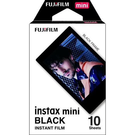 Fujifilm Mini Instax Film - Black (10 Sheets) - EC Buy Corporation