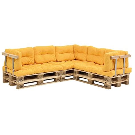 [en.casa] Euro pallet Furniture - Sofa (with armrest), 6 pallets - white - Buy Online in UAE ...