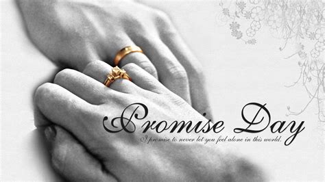 Happy Promise Day Wishes Love Valentine Wedding Rings Quotes Hd Wallpaper