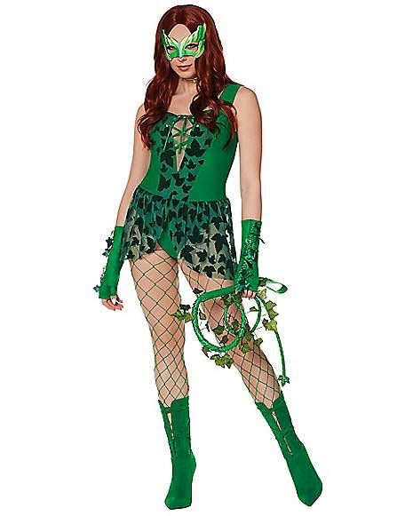 Poison Ivy Bodysuit Costume - DC Villains - Spirithalloween.com