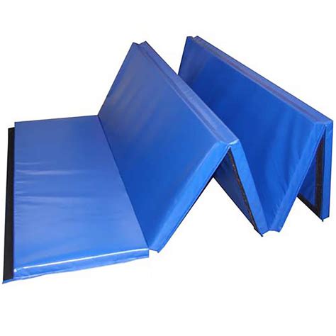 Greatmats Folding 5 ft. x 10 ft. x 2 in. Blue 18 oz. Vinyl and Foam ...