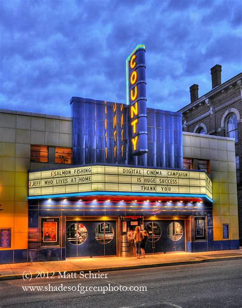 Doylestown, Pa Photo Art Print - County Theater - Photography by Matt ...