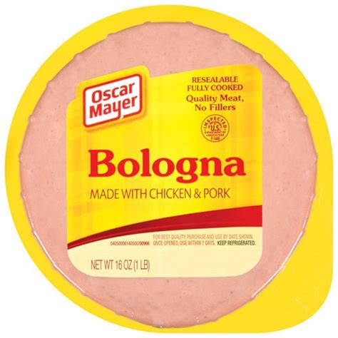 Oscar Mayer Bologna Deli Lunch Meat, 16 Oz Package ...