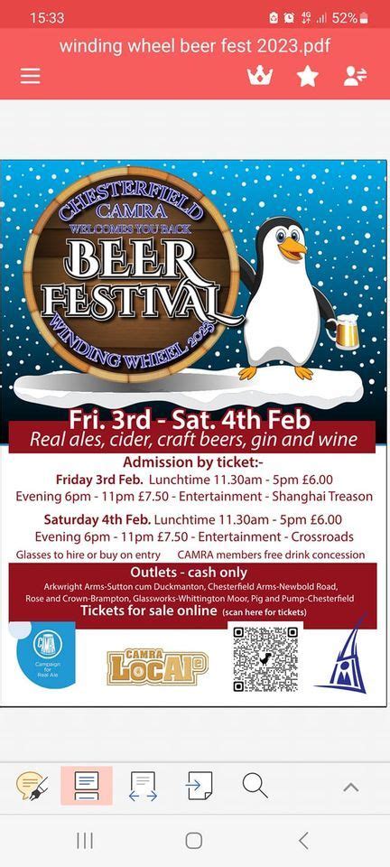 Chesterfield CAMRA Winding Wheel Beer Festival 2023, Winding Wheel, Chesterfield, 3 February to ...