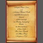 Parchment Scroll Wedding Invitation | Zazzle