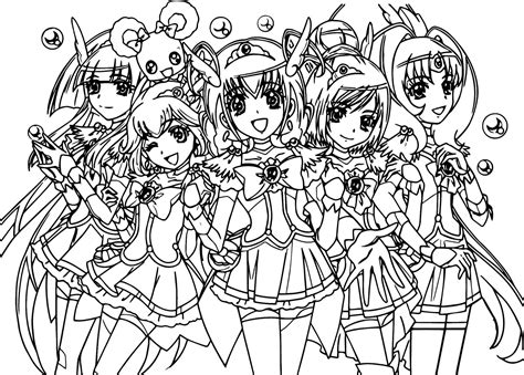 Glitter Force Coloring Page - Free Printable Coloring Pages for Kids