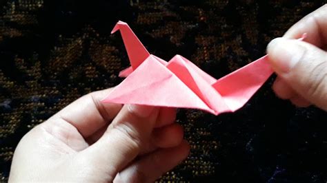 easy origami flapping bird - YouTube