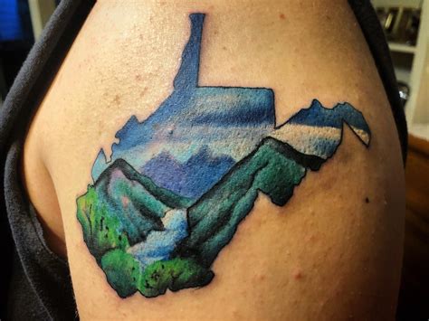 West Virginia - done by Alex at Arsenal Tattoo in Beckley, WV : r/tattoo