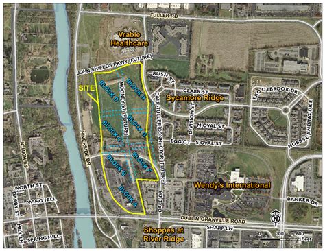 Dublin, Ohio, USA » Bridge Park – Revised Basic Development Plan