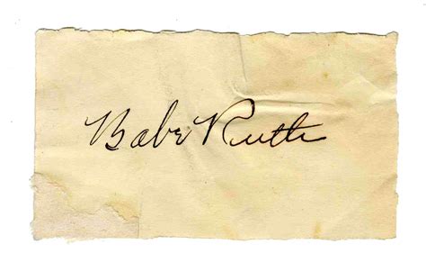 Babe Ruth Signature